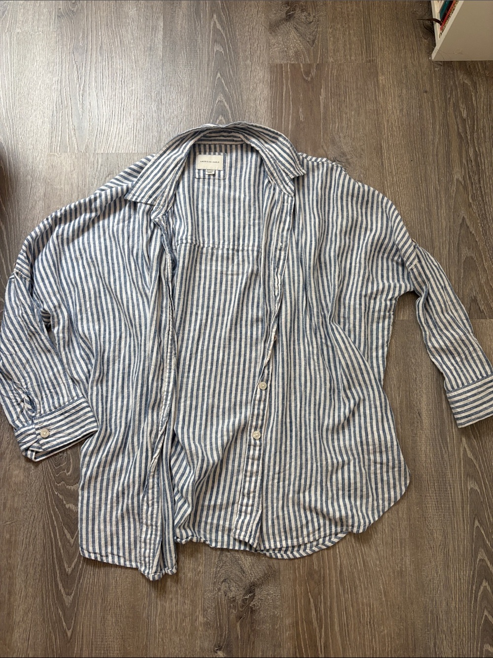 american eagle linen button down